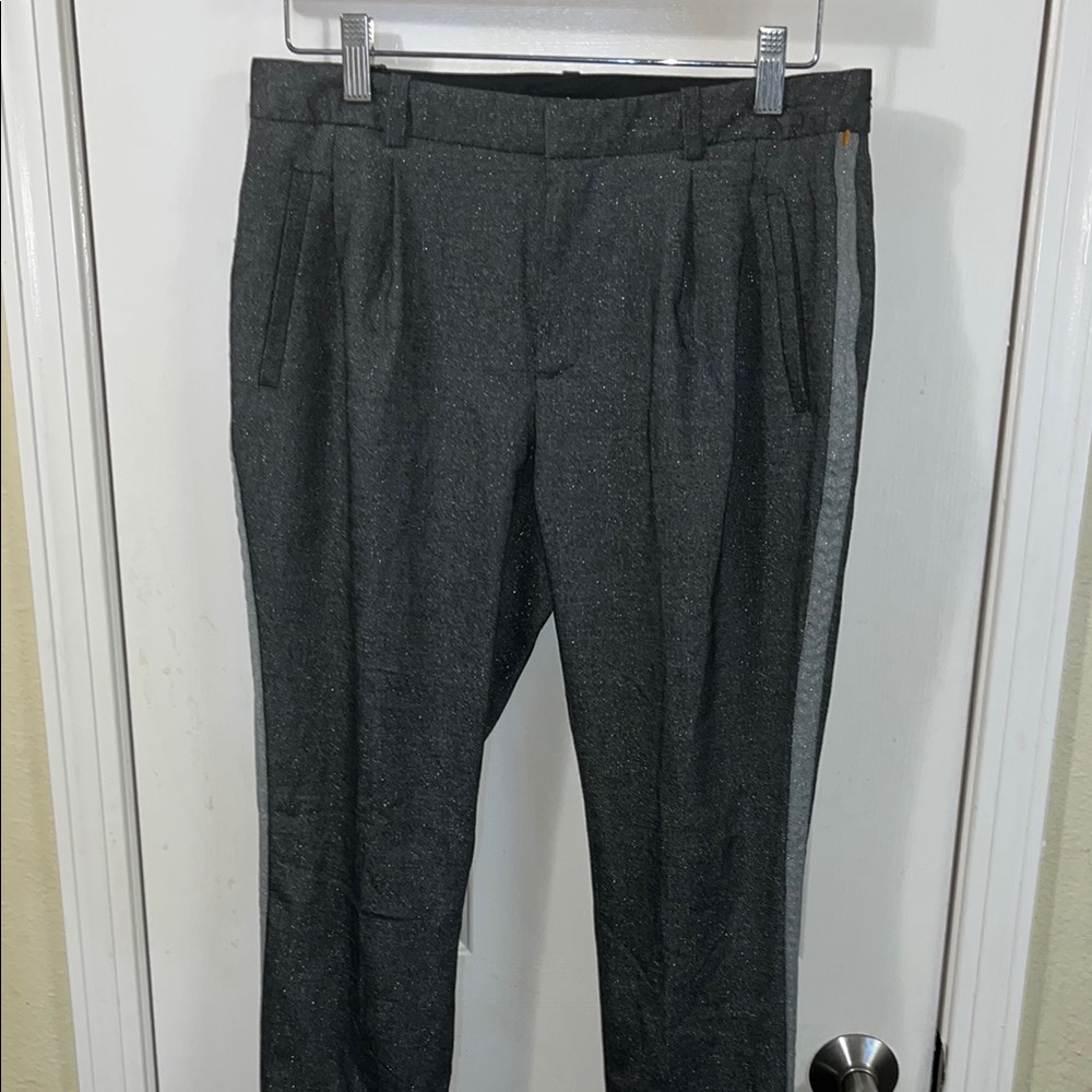 Men's Gray Dress Tuxedo Pants